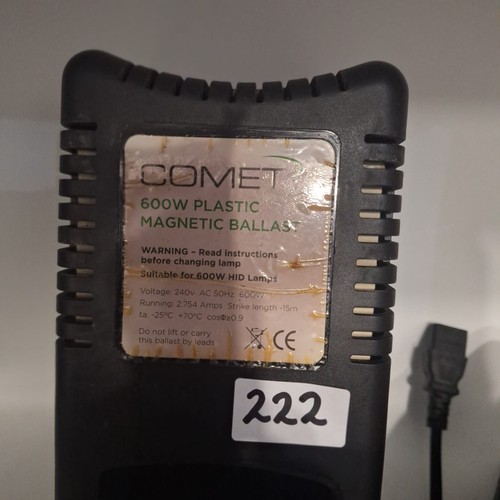 222 - 600 Watt Magnetic Ballasts x2 With Leads