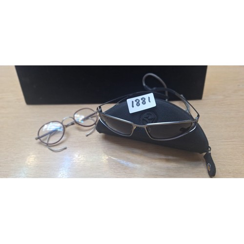 Glasses x2 One Cased Designer Glasses and Vintage/Antique Glasses
