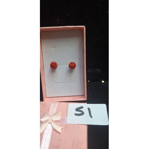 51 - Boxed 925 Silver Earrings Clamps Are Not