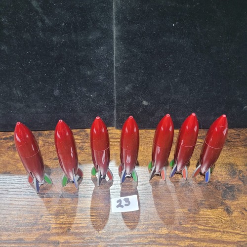 23 - Pack of 7 Multi Colour Rocket Pens