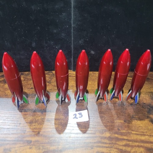23 - Pack of 7 Multi Colour Rocket Pens