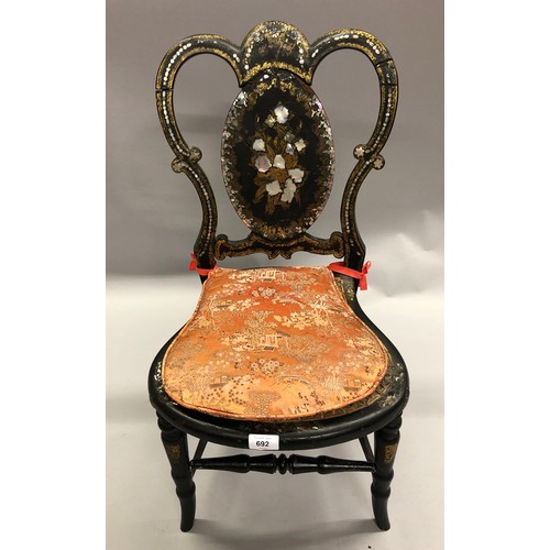 A papier mache chair