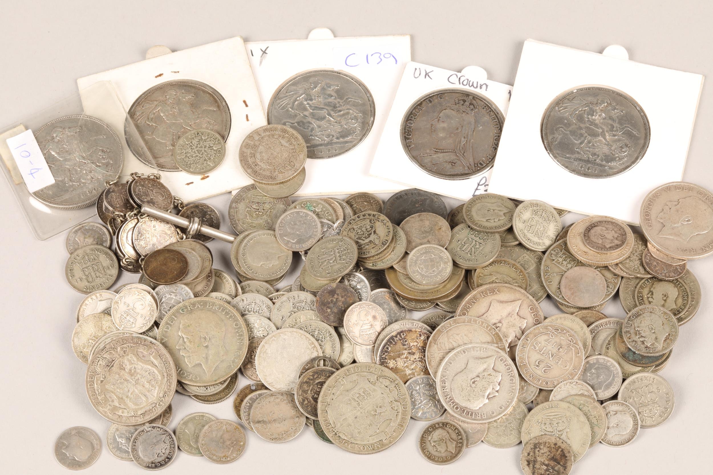 An Assortment Of Victorian And Later Silver Coins