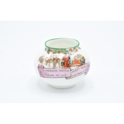 105 - Royal Doulton miniature series ware vase Father Christmas/ Santa Claus C1910