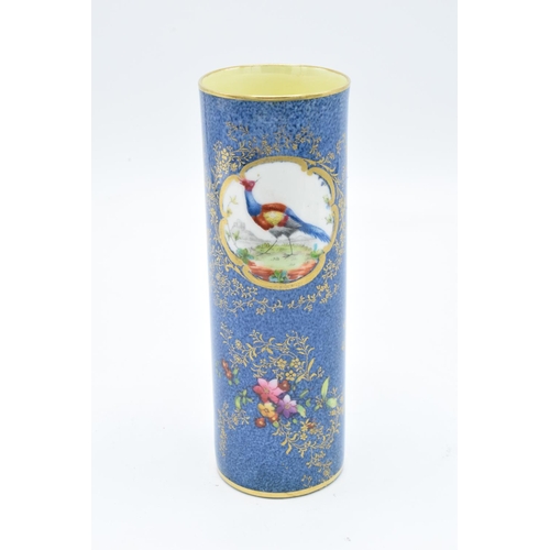 118 - Royal Doulton cylindrical series ware vase with a pheasant design