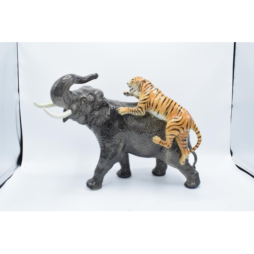 150 - Beswick Elephant and Tiger 1720