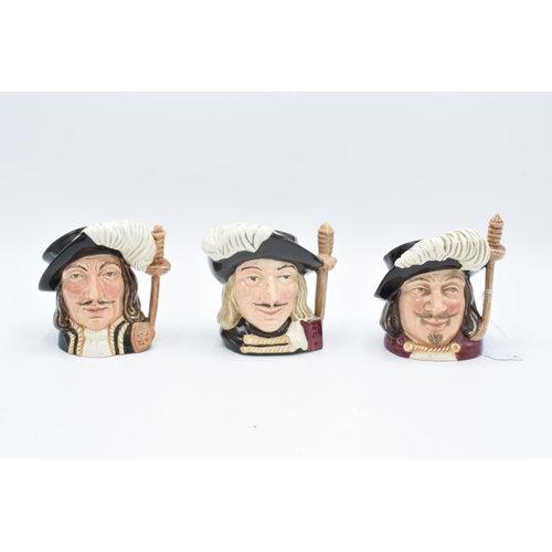 174 - Royal Doulton small character jugs of the Three Musketeers: Athos, Porthos and Aramis (3)