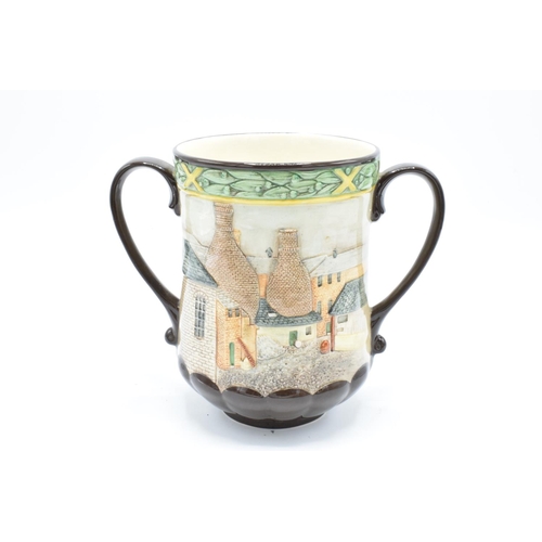 185 - Royal Doulton loving cup Pottery in the Past D6696