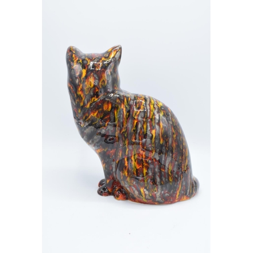 269 - Anita Harris Art Pottery model of a cat in the Hot Coals design