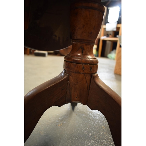 276 - Small Georgian oak tripod tilt top table