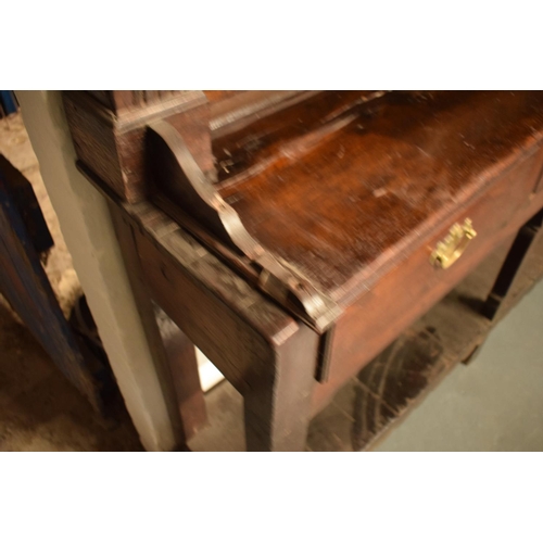 279 - 18th century oak Welsh dresser with 3 draws complete with top