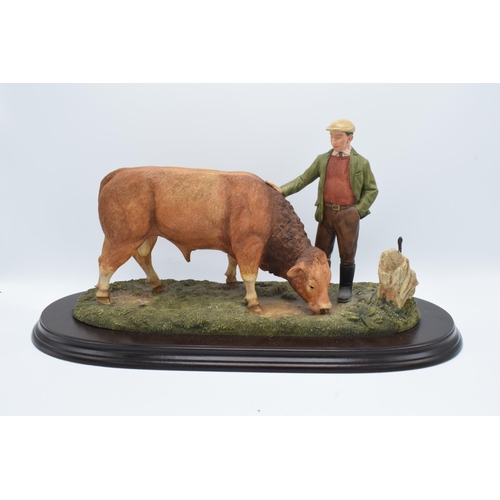 49 - Boxed Country Artists countryside figure of a Limousin Bull- 'The Champions Reward'