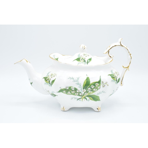 63 - Hammersley teapot 'Lily of the Valley' pattern