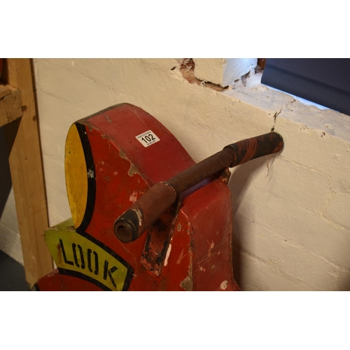 102 - 1950s speedway bike from a fairground ride