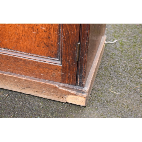 343 - Edwardian oak wall cupboard