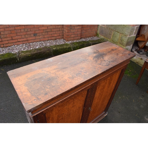 343 - Edwardian oak wall cupboard