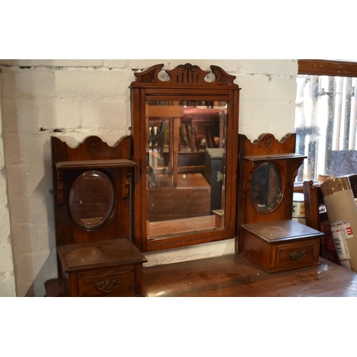 348 - Edwardian mirror backed dressing table