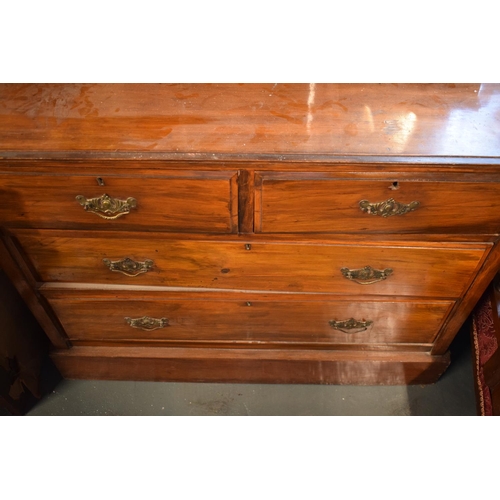 348 - Edwardian mirror backed dressing table