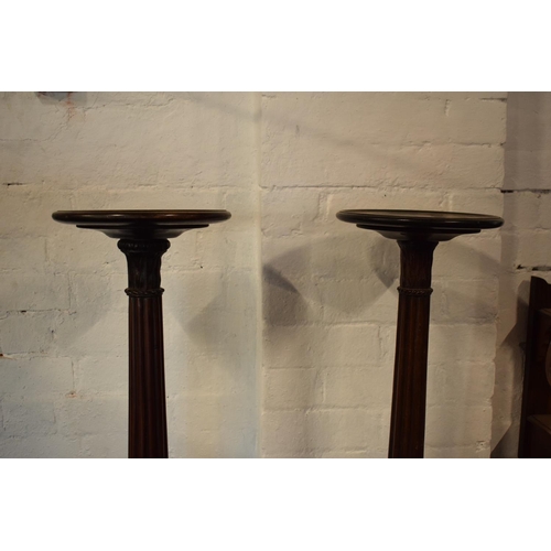 350 - Near pair of late victorian plant stands/ torcheres