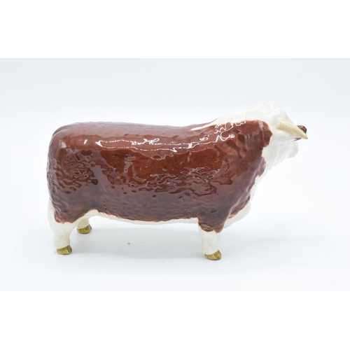 136 - Beswick Hereford bull 1363A. All in good condition without any obvious damage or restoration. Crazed... 