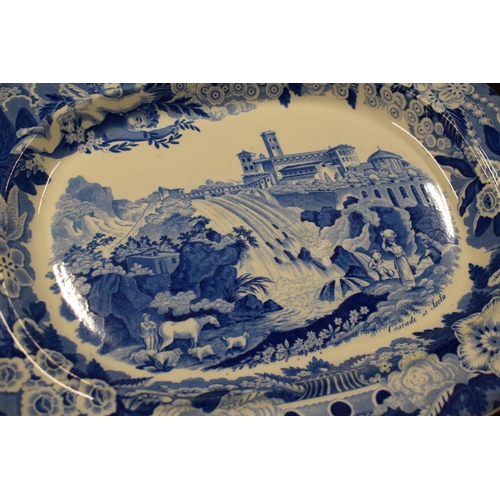 167 - Don Pottery meat dish Cascade of Isola: circa 1820s. In good condition. Surface related scratches an... 