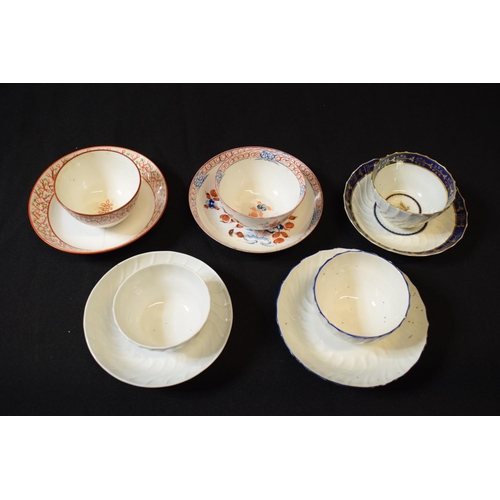 173 - A collection of 19th century tea cups and saucers made by various English potter mainly in the style... 