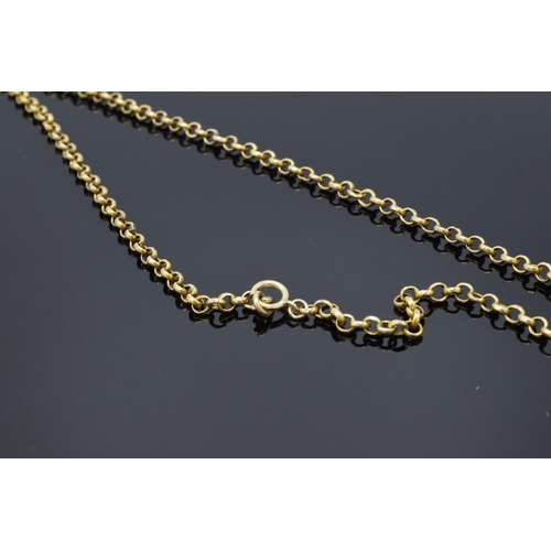 206 - 9ct gold link necklace, 40.5cm in length (2.4 grams)