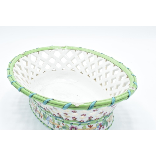 54 - Ed Honore á Paris pierced oval dessert baskets (a/f) Both are lacking their handles. One has hairlin... 