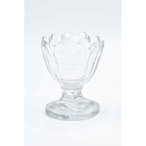 59 - A collection of small antique glass monteiths (3) All with chipping to the rim and the base. 10cm ta... 