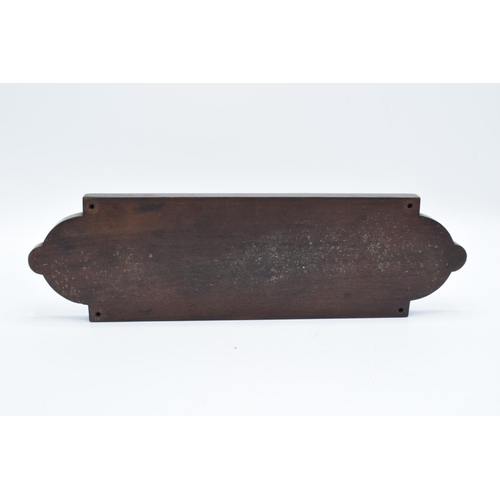 99 - Late 19th century Italian olive wood and marquetry cribbage board. Generally in good condition with ... 