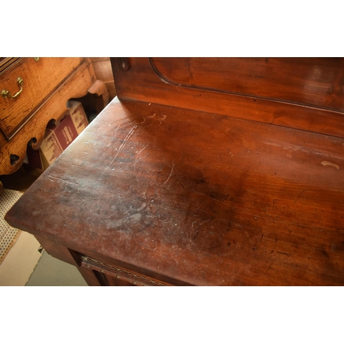 328 - Edwardian sideboard/ drinks cabinet. Generally okay though it is a bit rough around the edges with d... 