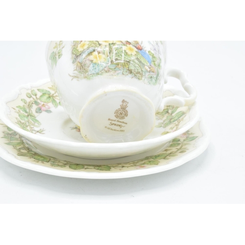 120 - Royal Doulton Brambly Hedge afternoon tea sets to include Autumn and Spring (2) In good condition wi... 