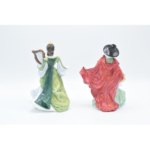 124 - Royal Doulton Ladies of the British Isles figures to include Ireland (second) HN3628 and Wales HN363... 