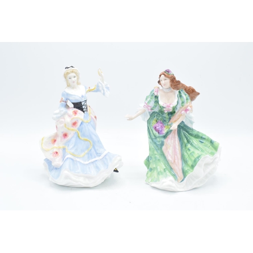 125 - Royal Doulton Ladies of the British Isles figures to include Scotland HN3629 (second) and England HN... 