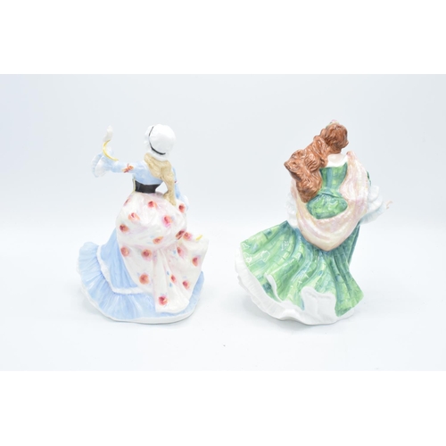 125 - Royal Doulton Ladies of the British Isles figures to include Scotland HN3629 (second) and England HN... 