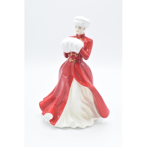 140 - Royal Doulton figure A Winters Morn CW661. In good condition without any obvious damage or restorati... 