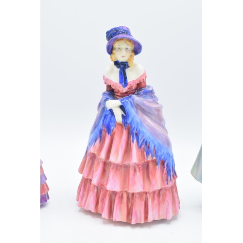 144 - Royal Doulton lady figures to include Sweet Anne HN1318, A Victorian Lady HN728 and The Little Bride... 