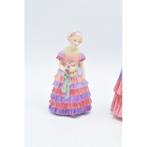 144 - Royal Doulton lady figures to include Sweet Anne HN1318, A Victorian Lady HN728 and The Little Bride... 