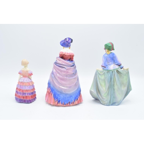 144 - Royal Doulton lady figures to include Sweet Anne HN1318, A Victorian Lady HN728 and The Little Bride... 