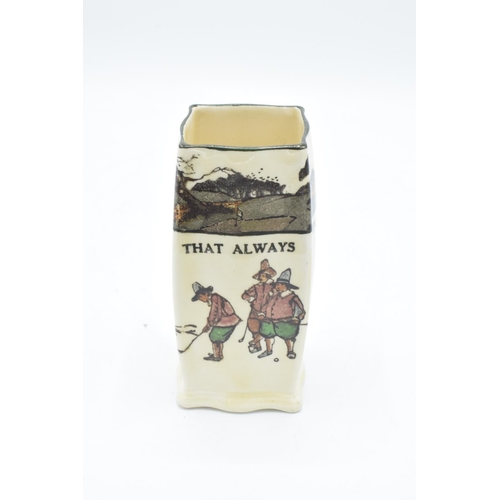 148 - Royal Doulton series ware to include a Father Christmas jug, a golfing scene vase ' He that always c... 