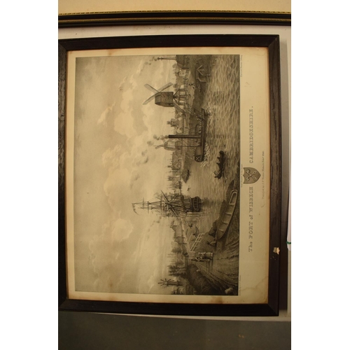 171 - A lithograph of 'The Port of Wisbech' by Harriet Hunter, originally drawn by J P hunter. There are s... 