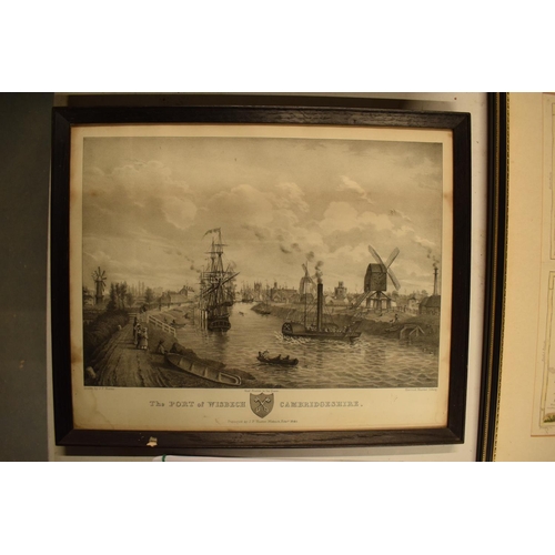 171 - A lithograph of 'The Port of Wisbech' by Harriet Hunter, originally drawn by J P hunter. There are s... 