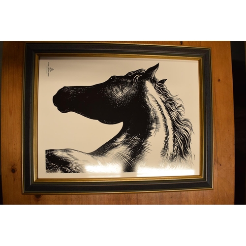 196 - Royal Crown Derby Equus Horse Head plaque . In good condition without any obvious damage or restorat... 