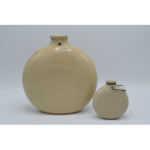 20 - A pair of The Adaptable Hot Water Bottle & Bed Warmer made at Old Fulham Pottery. In good condition,... 