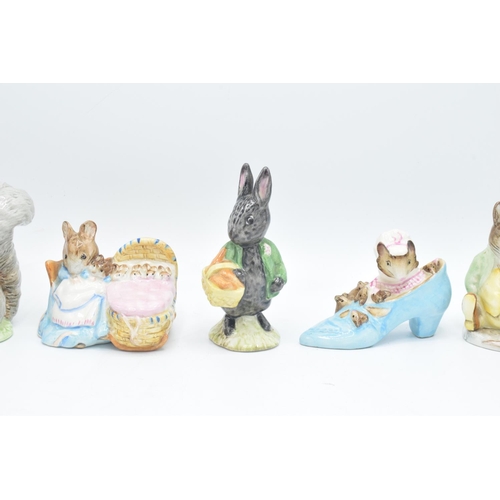 249 - Beswick Beatrix Potter figures to include Samuel Whiskers, Little Black Rabbit, The Old Woman who Li... 