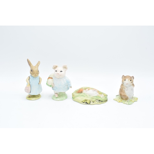 251 - Royal Albert Beatrix Potter figures to include Mrs Flopsy Bunny, Little Pig Robinson, Timmy Willie a... 