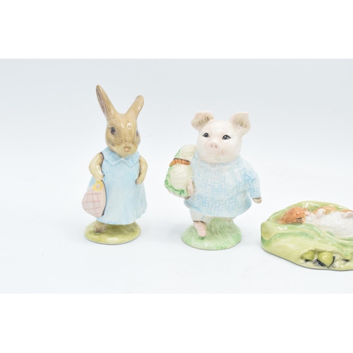 251 - Royal Albert Beatrix Potter figures to include Mrs Flopsy Bunny, Little Pig Robinson, Timmy Willie a... 