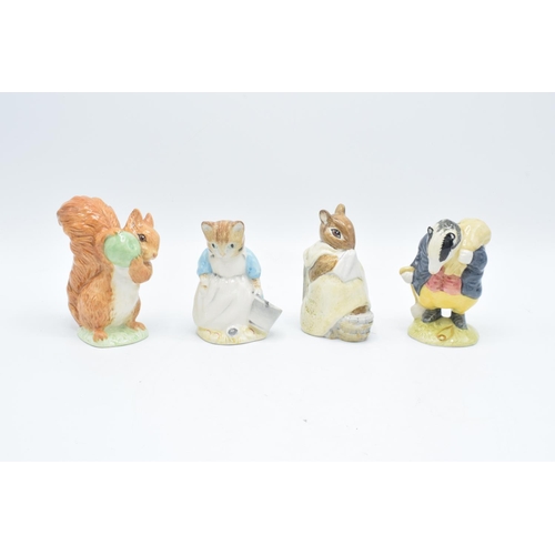 252 - Royal Albert Beatrix Potter figures to include Squirrel Nutkin, Tommy Brock, Chippy Hackee and Ribby... 