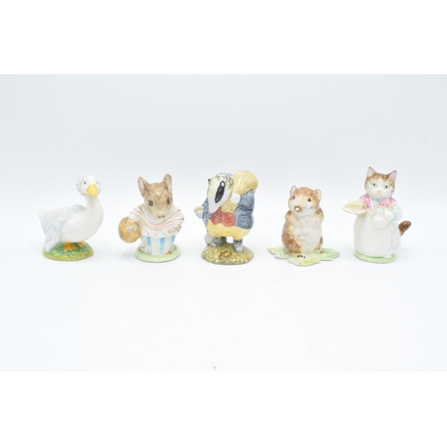 254 - Beswick Beatrix Potter figures to include Tommy Brock, Mrs Tittlemouse, Rebecca Puddle-duck, Ribby a... 