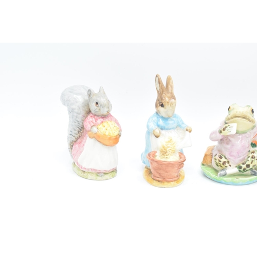 256 - Beswick Beatrix Potter figures to include Jeremy Fisher, Goody Tiptoes, Tommy Willie, Mrs Tiggywinkl... 